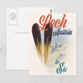 Carte Postale Affiche de ski Lech Autriche (Devant / Derrière)