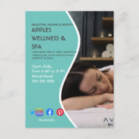 affiche de spa de santé flyer centre de bien-être