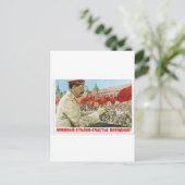 Carte Postale affiche de stalin (Debout devant)