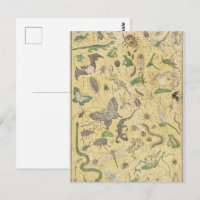 Affiche de style chinoiserie sur les insectes et l