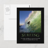 Carte Postale Affiche de Surfing_Demotivational (Devant / Derrière)