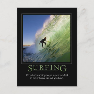 Carte Postale Affiche de Surfing_Demotivational
