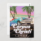 Carte Postale Affiche de vacances à Corpus Christi Texas (Devant / Derrière)