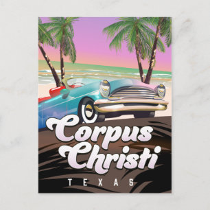 Carte Postale Affiche de vacances à Corpus Christi Texas