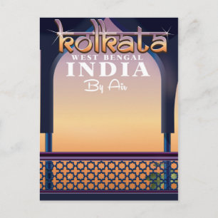 Carte Postale Affiche de vacances à Kolkata - Bengale occidental