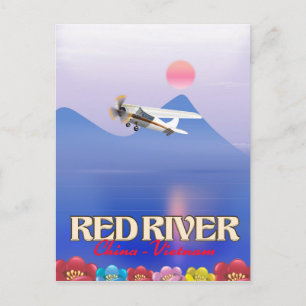 Carte Postale Affiche de vacances au Cambodge Red River
