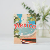 Carte Postale Affiche de vacances vintage Mexique (Debout devant)