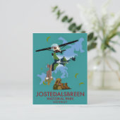 Carte Postale Affiche de vol du parc national de Jostedalsbreen (Debout devant)