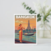 Carte Postale Affiche de voyage à Bangkok (Debout devant)