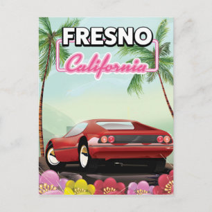 Carte Postale Affiche de voyage à Fresno Californie