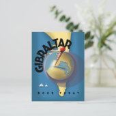 Carte Postale Affiche de voyage à Gibraltar (Debout devant)