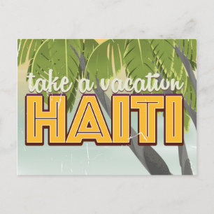 Carte Postale Affiche de voyage à Haïti pour des vacances