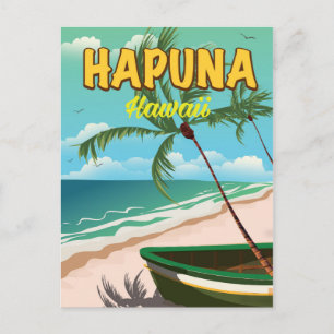 Carte Postale Affiche de voyage à Hapuna Hawaii
