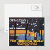 Carte Postale Affiche de voyage à l'ancienne (Devant / Derrière)