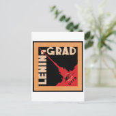 Carte Postale Affiche de voyage à Leningrad (Debout devant)