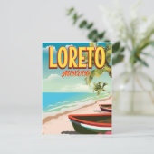 Carte Postale Affiche de voyage à Loreto au Mexique (Debout devant)