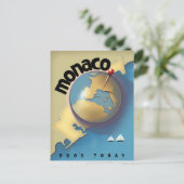 Carte Postale Affiche de voyage à Monaco  (Debout devant)