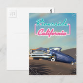 Carte Postale Affiche de voyage à Riverside Californie (Devant / Derrière)