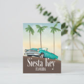 Carte Postale Affiche de voyage à Siesta Key Floride (Debout devant)