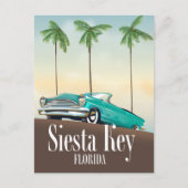 Carte Postale Affiche de voyage à Siesta Key Floride (Devant)