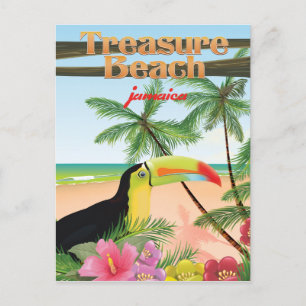 Carte Postale Affiche de voyage à Treasure Beach, Jamaïque