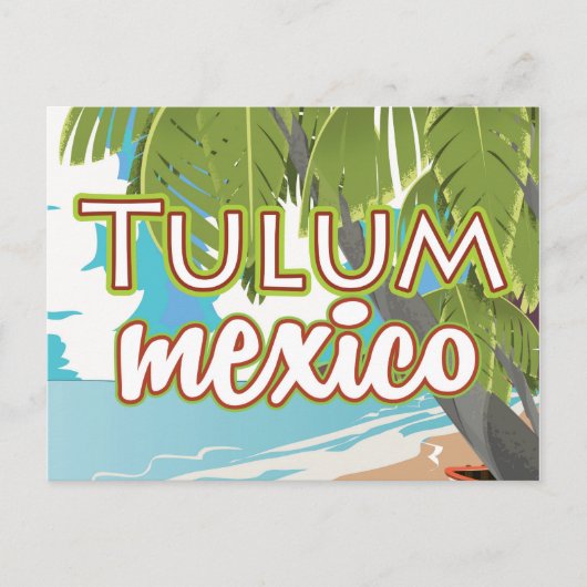 Carte Postale Affiche de voyage à Tulum, Mexique (Devant)