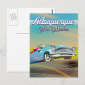 Carte Postale Affiche de voyage Albuquerque Nouveau-Mexique (Devant / Derrière)