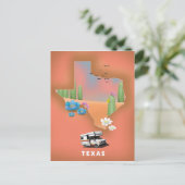 Carte Postale Affiche de voyage au Texas (Debout devant)