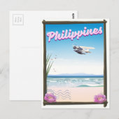 Carte Postale Affiche de voyage aux Philippines (Devant / Derrière)
