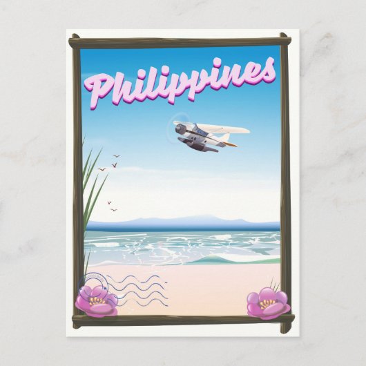 Carte Postale Affiche de voyage aux Philippines (Devant)