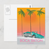 Carte Postale Affiche de voyage Boca Raton Floride. (Devant / Derrière)