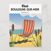 Carte Postale Affiche de voyage Boulogne-sur-Mer France (Devant)