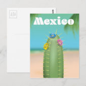 Carte Postale Affiche de voyage Cactus Mexique (Devant / Derrière)