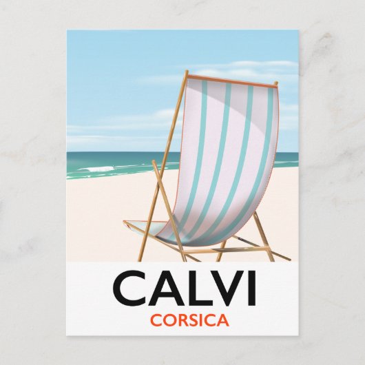 Carte Postale Affiche de voyage Calvi Corse (Devant)