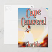 Carte Postale affiche de voyage cap canaveral (Devant / Derrière)