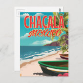 Carte Postale affiche de voyage Chacala Mexico (Devant / Derrière)