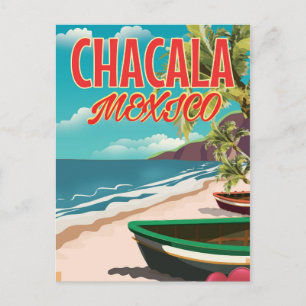 Carte Postale affiche de voyage Chacala Mexico