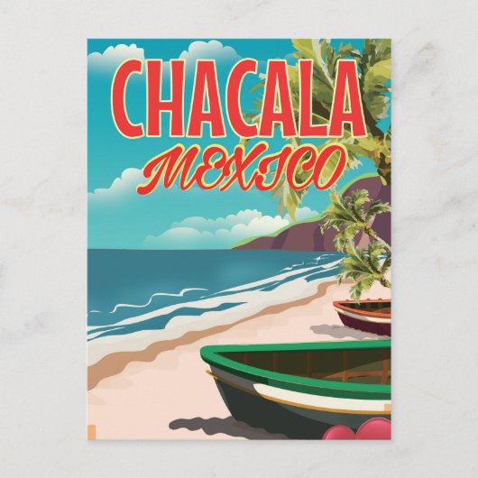 Carte Postale affiche de voyage Chacala Mexico (Devant)