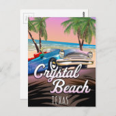 Carte Postale Affiche de voyage Crystal Beach Texas (Devant / Derrière)