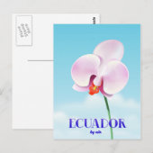 Carte Postale Affiche de voyage dans l'orchidée équatorienne (Devant / Derrière)
