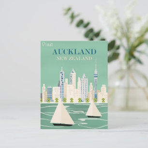 Carte Postale Affiche de voyage d'Auckland, Nouvelle-Zélande