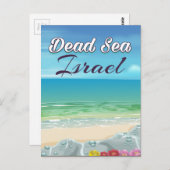 Carte Postale Affiche de voyage de Dead Sea Israel (Devant / Derrière)