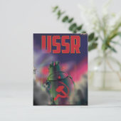 Carte Postale Affiche de voyage de dessin animé de la Russie sov (Debout devant)
