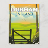 Carte Postale Affiche de voyage de Durham Angleterre (Devant)