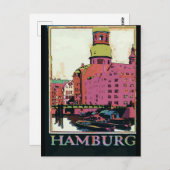 Carte Postale Affiche de voyage de Hambourg (Devant / Derrière)