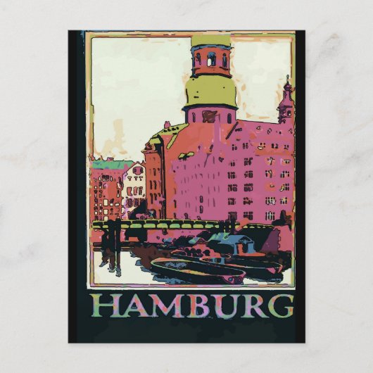 Carte Postale Affiche de voyage de Hambourg (Devant)