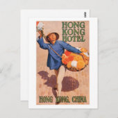 Carte Postale Affiche de voyage de Hong Kong Hotel (Devant / Derrière)