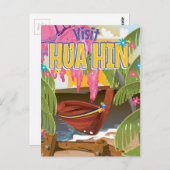 Carte Postale Affiche de voyage de Hua Hin Thaïlande (Devant / Derrière)