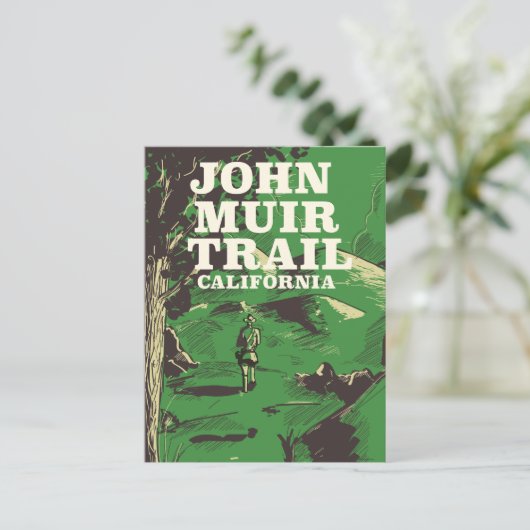 Carte Postale Affiche de voyage de John Muir Trail en Californie (Debout devant)