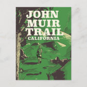 Carte Postale Affiche de voyage de John Muir Trail en Californie (Devant)